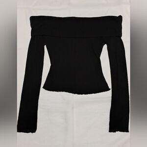 Streetwear Society Black Ribbed Top